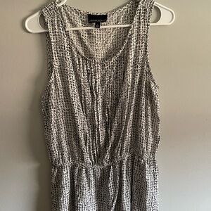 Cynthia Rowley Sleeveless Printed top- Black & White